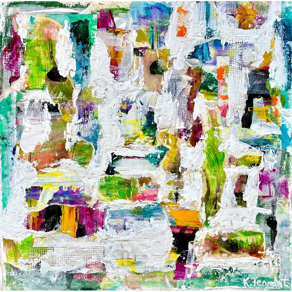 Some Days I Am Connected | Original Mixed Media Collage | Abstract